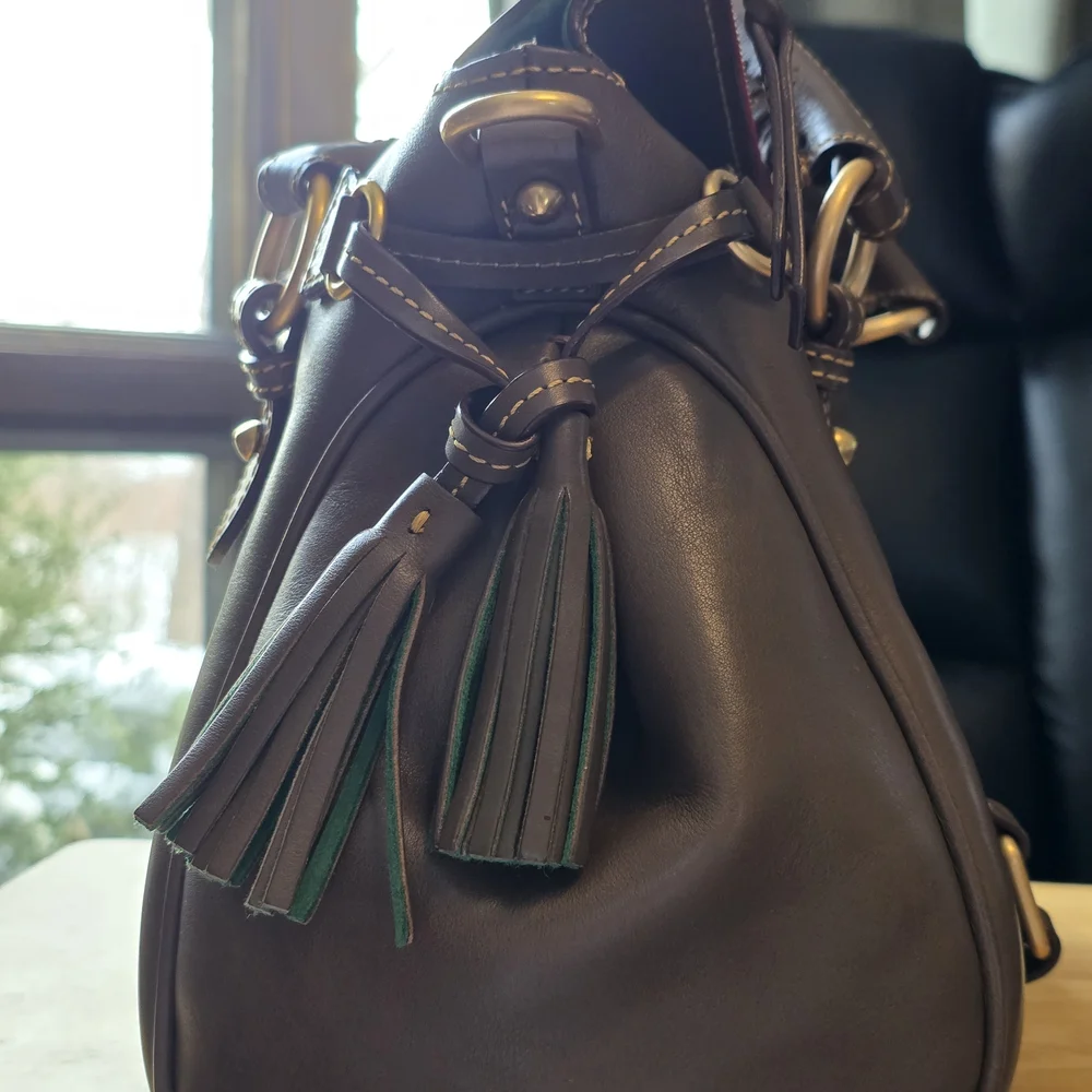 Dooney and Bourke Large Florentine Satchel - Elephant - Picture 4 of 12